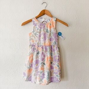 Carter's Girls Lavender & Peach Floral Dress